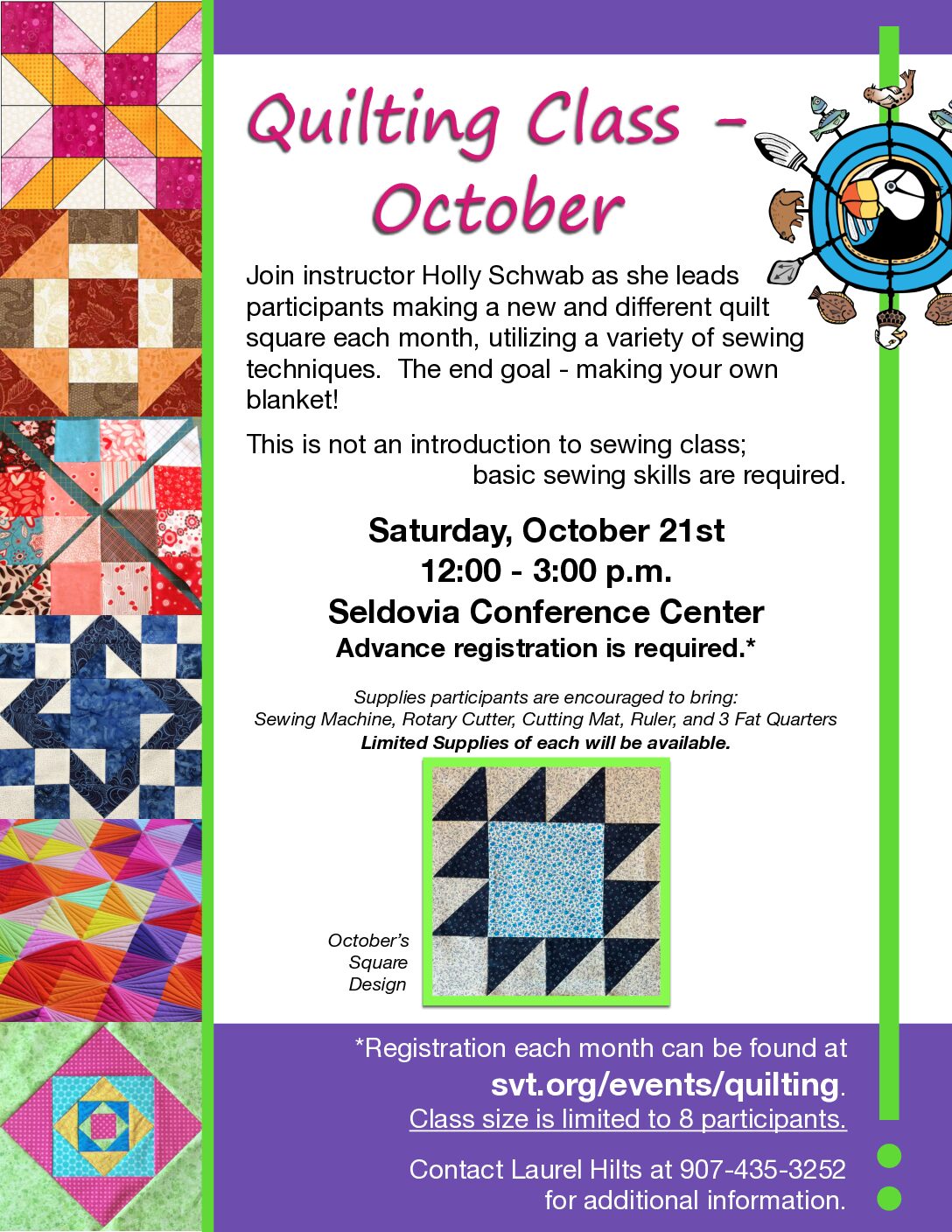 Quilting Class Seldovia Village Tribe